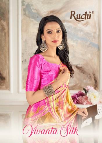 VIVANTA SILK 30TH EDITION BY RUCHI CREPE SAREE WHOLESALER IN INDIA